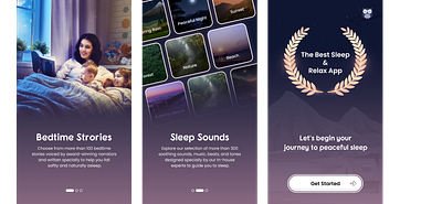Better Sleep Intro Screen app landing page