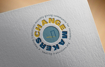 Healing Transitions "Changemakers" Logo angel oak creative branding graphic design illustration logo nonprofits typography