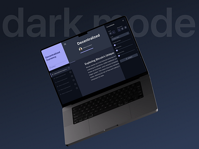 Dark mode - Accessibility accessibility dark mode edtech lms saas ui ux