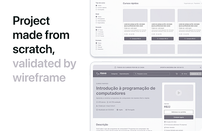 Wireframe Marketplace edtech lms marketplace saas ui ux website wireframe