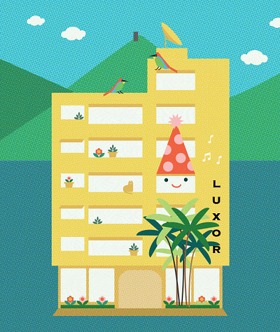 Fiesta en el Luxor ana laya caracas illustration vector