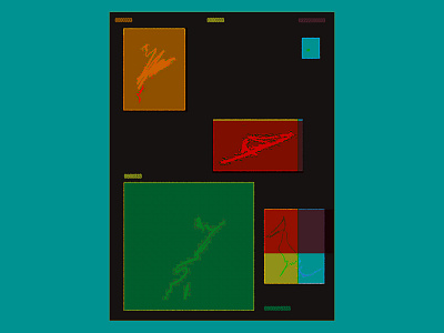 Compositional explorations brutal color composition experimental poster