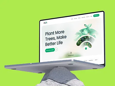 Plant shop landing design design ego website environment website green tree website landing page plant tree tree plant tree plantation ui design web design website