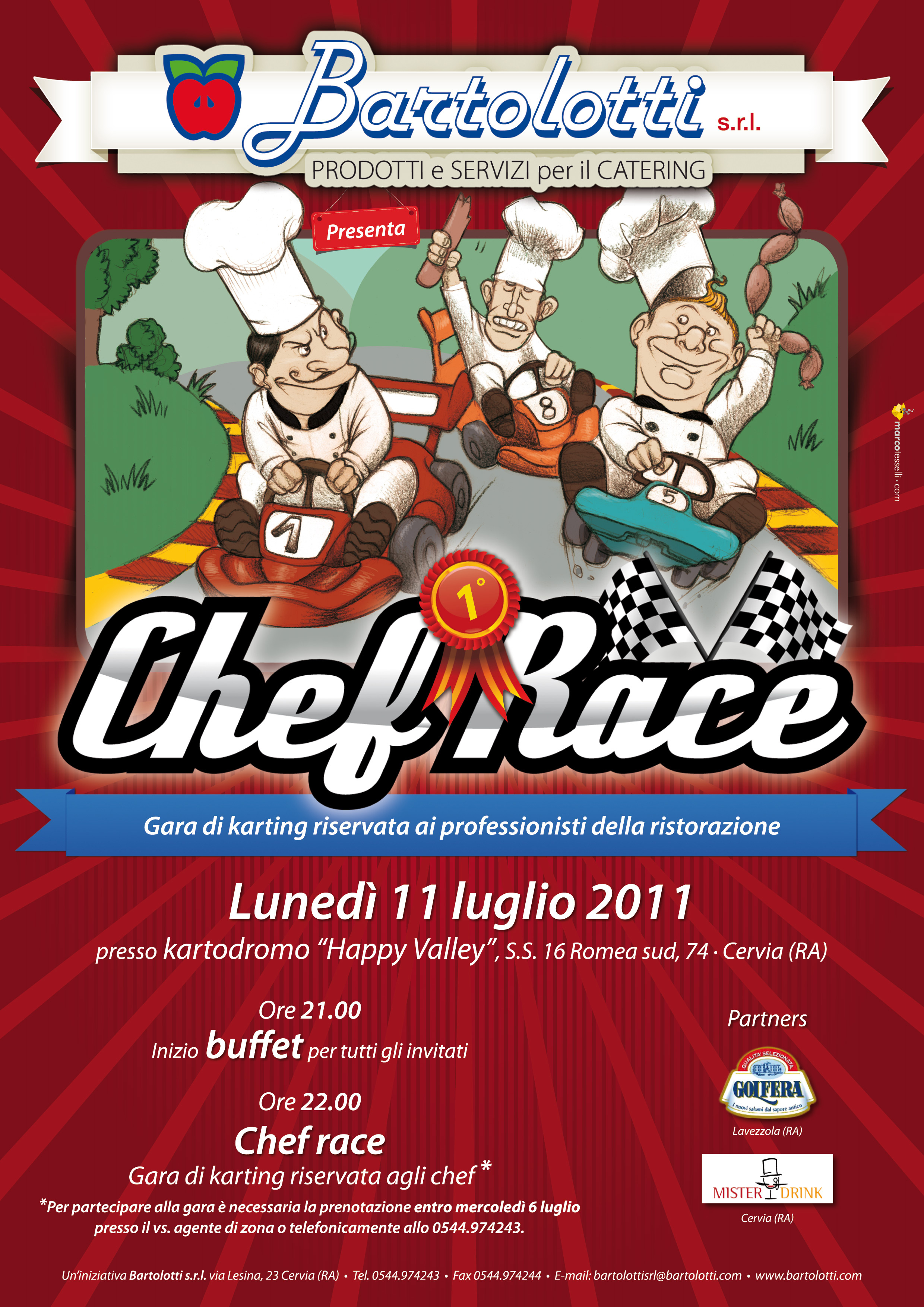 Bartolotti | "Chef race" flyer advertising flyer graphic design