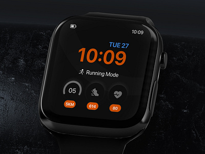 ✦ Smart watch UI design Concept ✦ apple watch design product design running mode smart watch ui uiux ux watch