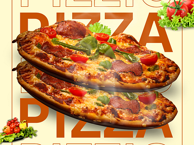 An Advertising Flyer for Pizzio pizza graphic design logo