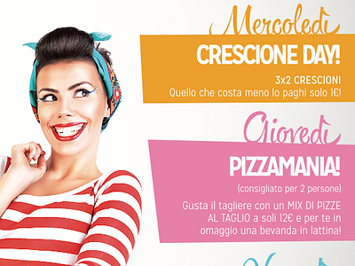 Effetto piada | Promotional and POP material for piadina shop adv graphic design pop