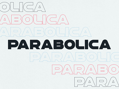 Parabolica Font logo racing sports type vintage