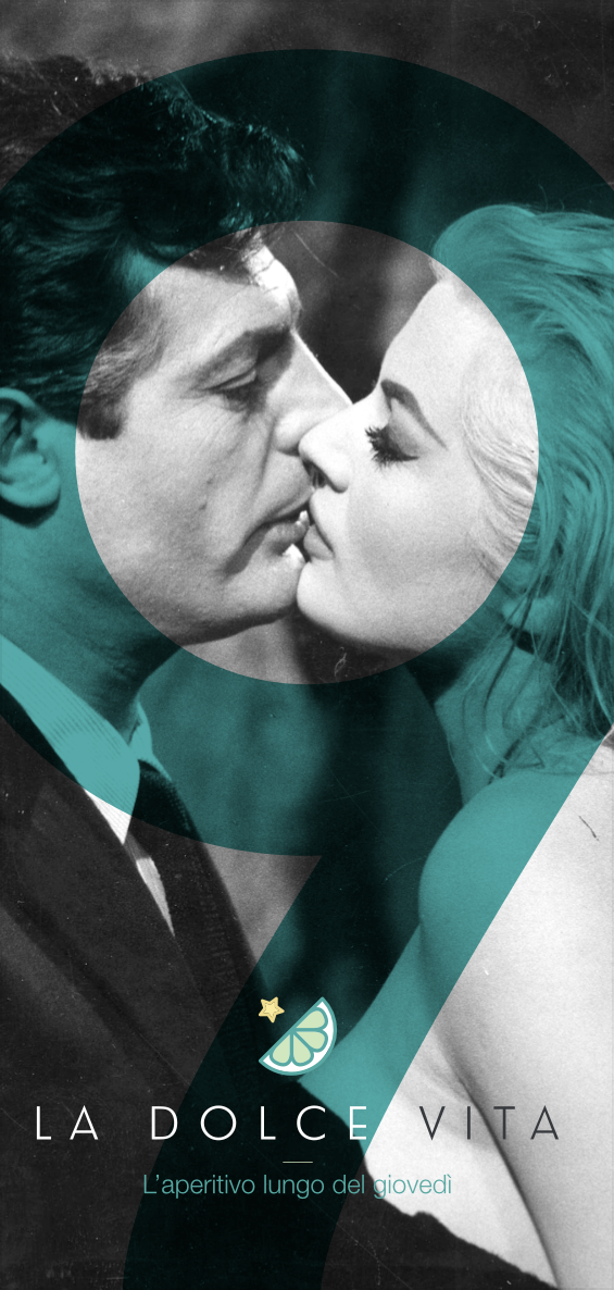 Osteria del Boccaccio | "La dolce vita" flyer (9th anniversary) flyer graphic design