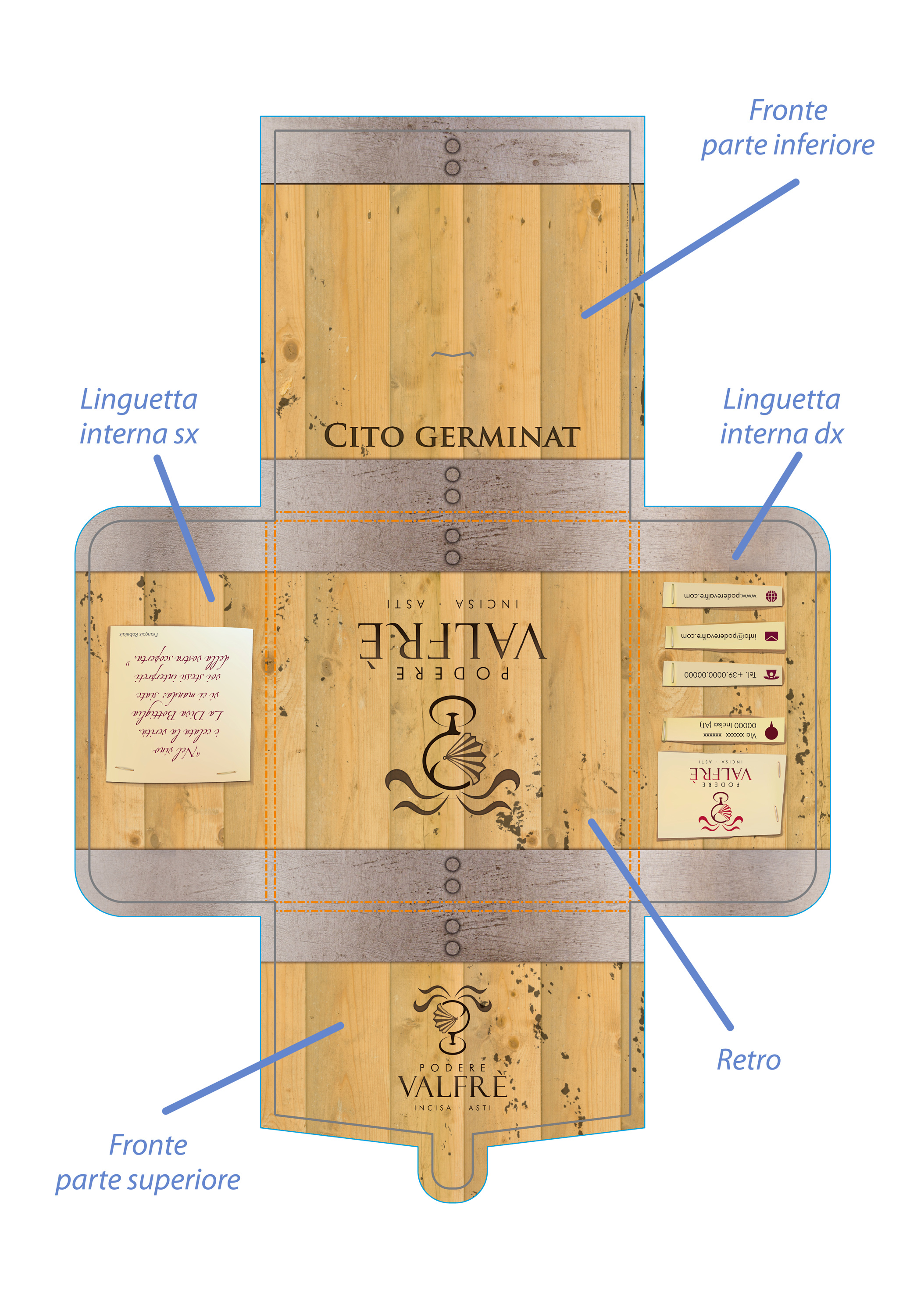 Podere Valfrè | CD packaging packaging