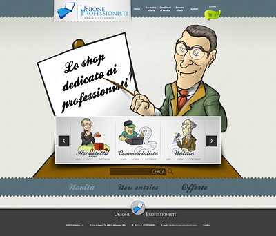 Unione Professionisti | Website homepage ui design web design