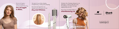 Meta Ad for Shark Beauty branding content marketing design graphic design illustration product advertisement social media ad