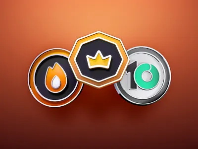 3D Badges 3d 3d badges badges coins design digital digital illustration illustration logo spline tokens visual design visuals wallpaper
