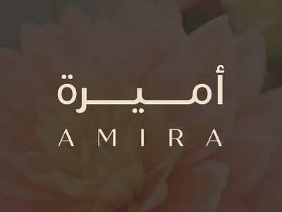 AMIRA Calligraphy Logo Design 3d animation arabic branding calligraphy design graphic design illustration logo motion graphics typography ui ux vector