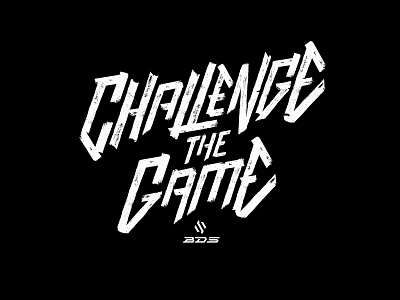 Challenge The Game - Lettering type bds branding brush calligraphy custom type esport font graphic design grunge handlettering handwritten illustration lettering lettermark letters logo typeface typography typologo wordmark