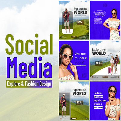 Explore & Arrival Social Media Design branding graphic design