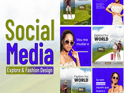 Explore & Arrival Social Media Design branding graphic design