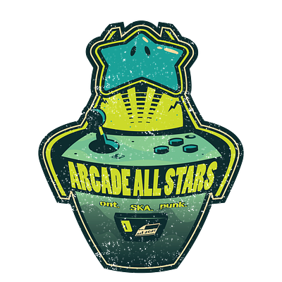 Arcade Allstars branding graphic design logo