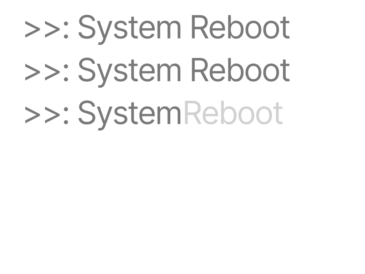System Rebooting...