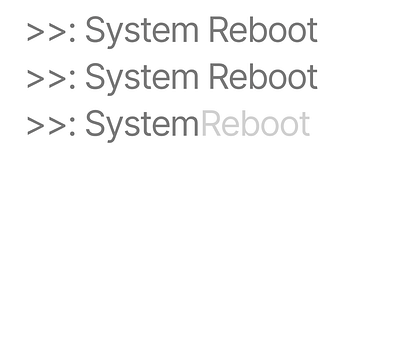 System Rebooting... animation graphic design motion graphics ui