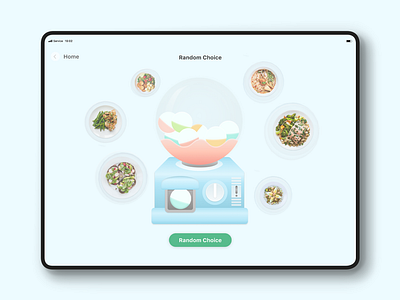 iPad Food Delivery App UI