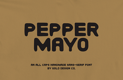 Pepper Mayo, an all caps handmade Sans-Serif font. cowboy design font font family graphic design handmade illustration logo type typography vector western