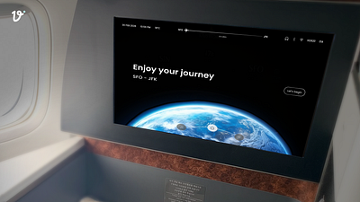 VoyageVue : In-flight experience case study design graphic inflight interface landing page plane ui ux