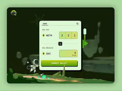 Swap Slot maching ui concept branding btc crypto defi eth figma motion graphics ui visual design web3