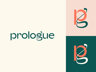 Prologue Logo Design brand identity branding icon mark logo logo design monogram submark