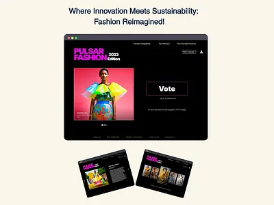 Pulsar Fashion Microsite branding figma prototyping research ui user research ux