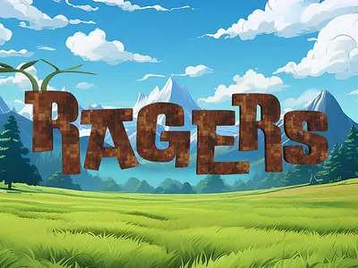 Ragers 3D Tipography - Adobe Dimension 3d adobe dimension branding design graphic design logo render videogames