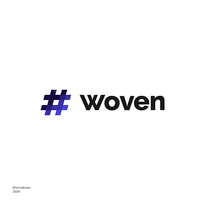Woven Logo app logo brand branding daily logo daily logo challenge day 34 logo logo design logotype social media website woven