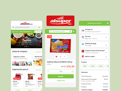 Alsuper app product design ui ux