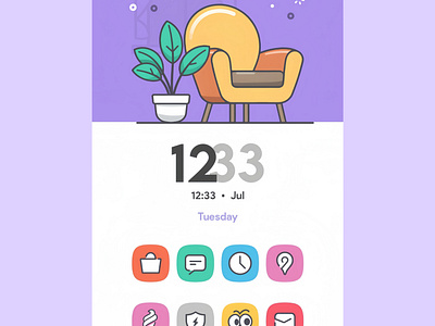 Home screen UI Concept Design adobe xd figma graphic design homescreeen layout layout design uiux