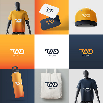 TAD Fit Flair branding graphic design logo ui