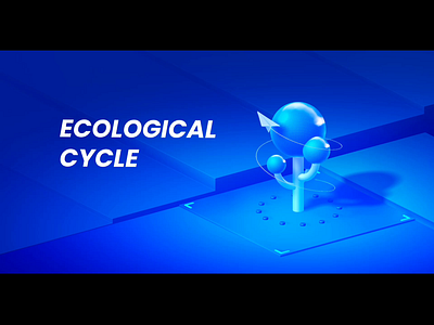 Smart Technology 3d ai animation ball banner blue cycle design ecological freedom hot air balloon smart spline technology tree