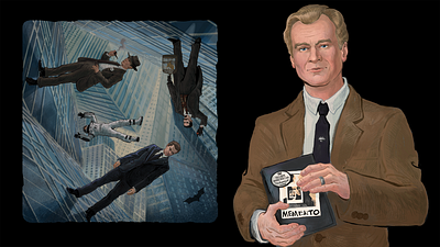 Christopher Nolan for Kinopoisk art christopher nolan cinema cinemaart conceptart editorial editorialillustration ill illustration magazine magazineillustration