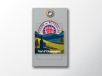 Chaîne des Rôtisseurs Okanagan pin graphic design