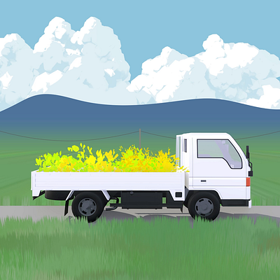 Kei Truck 3d animation japan motion graphics