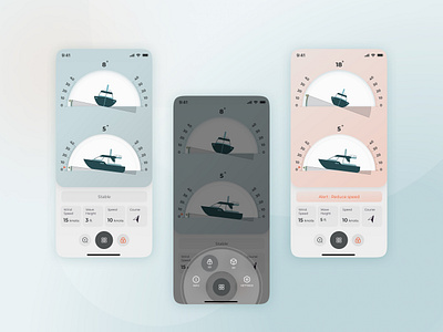 Marine Equipment Leveling App app design