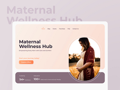 Maternal Wellness Hub maternal wellness ui design website design