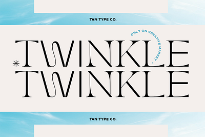 TAN TWINKLE Free Download contemporary font delicate font fashionable font modern font