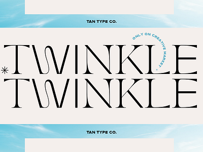TAN TWINKLE Free Download contemporary font delicate font fashionable font modern font