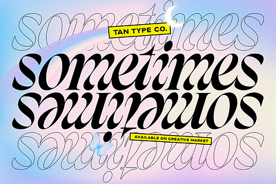 TAN SOMETIMES Free Download bold font display font display type groovy groovy font italic bold retro stylish font