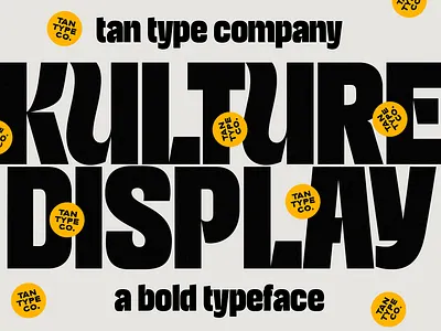 TAN KULTURE Free Download 70s font 80s font bold font bold type bold typeface modern font retro font retro look