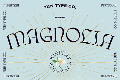 TAN MAGNOLIA Free Download contemporary font display font display type elegant font fashion font gothic style logo font quirky font quirky letters retro font retro type