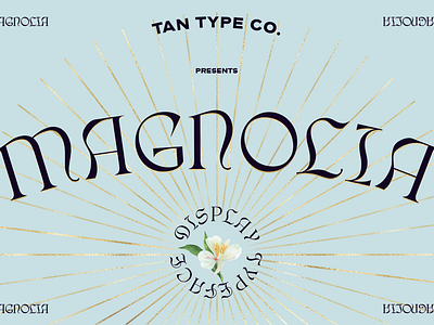 TAN MAGNOLIA Free Download contemporary font display font display type elegant font fashion font gothic style logo font quirky font quirky letters retro font retro type