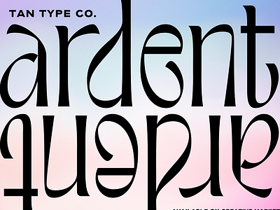 TAN ARDENT Free Download art deco art deco typography fashionable type groovy groovy font retro font retro type