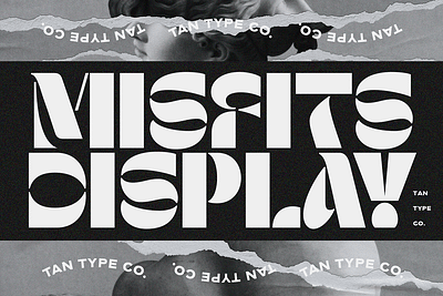 TAN MISFITS Free Download bold font display font display type fat font fun font stencil display stencil font