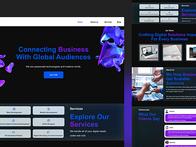 NIT Studios - Landing Page Website landingpage ui uidesign webdesign